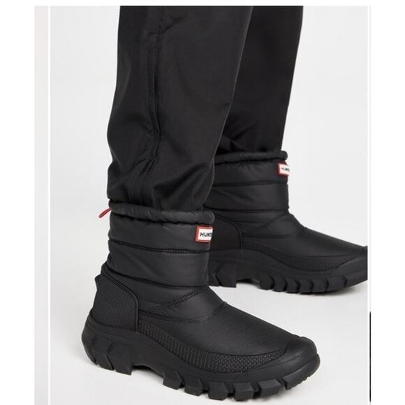 Hunter Shoes - Hunter Intrepid Insulated Warm Snow Short Womens Boots Black US Sz 9 NEW $165